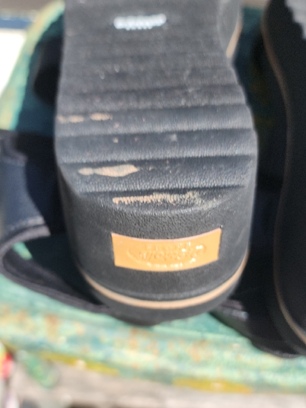 Dr. Scholl's Black Triple-Strap Comfort Sandals Size 8 - Picture 8 of 10
